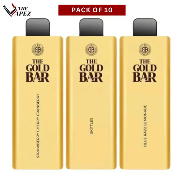 Gold Bar 4500 Puffs Disposable Vape  Bar Pack Of 10