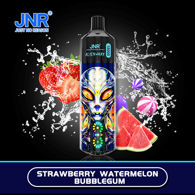 JNR Alien Max 18000 Puffs Disposable Vape Strawberry Watermelon Bubblegum