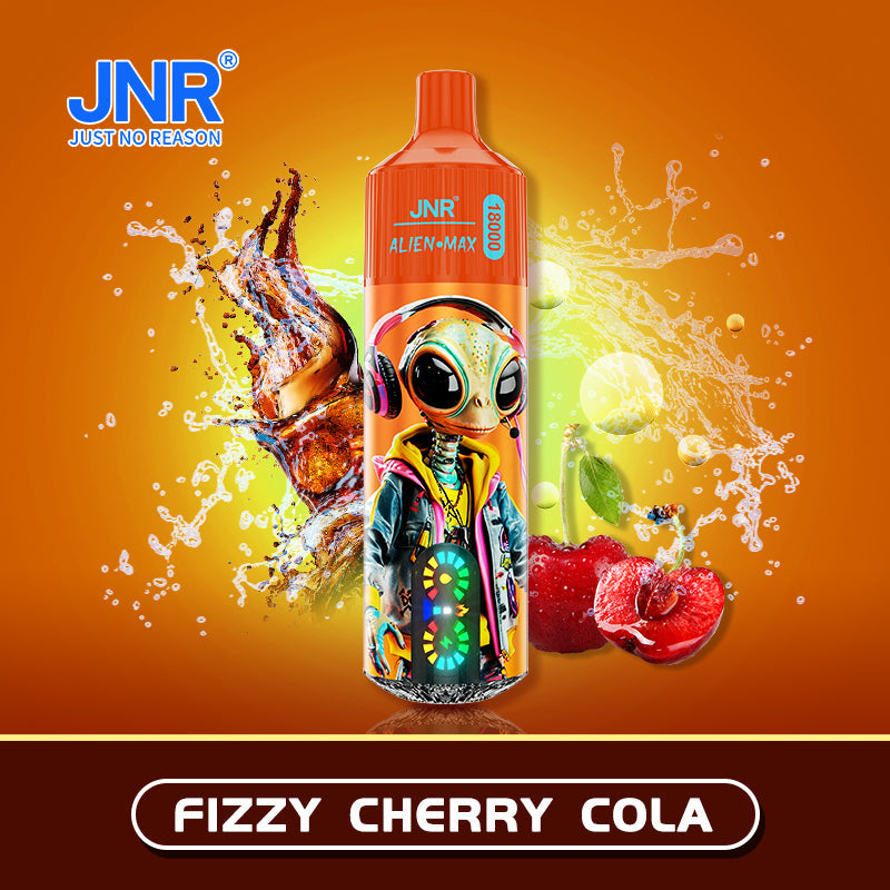 JNR Alien Max 18000 Puffs Disposable Vape Fizzy Cherry Cola