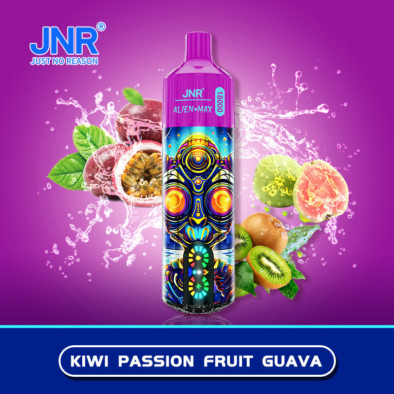 JNR Alien Max 18000 Puffs Disposable Vape Kiwi Passion Fruit Guava