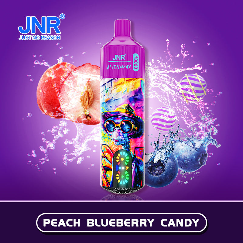 JNR Alien Max 18000 Puffs Disposable Vape Peach Blueberry Candy