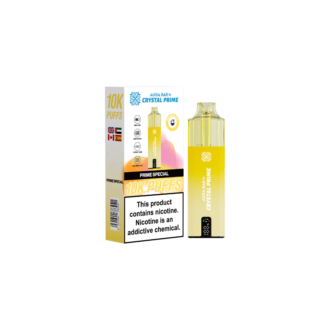 Aura Bar 10000 Disposable Vape By Crystal Prime