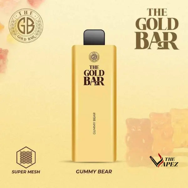 Gold Bar 4500 Puffs Disposable Vape  Bar Pack Of 10 Gymmy Bear