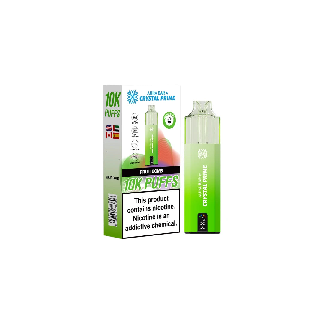 Aura Bar 10000 Disposable Vape By Crystal Prime