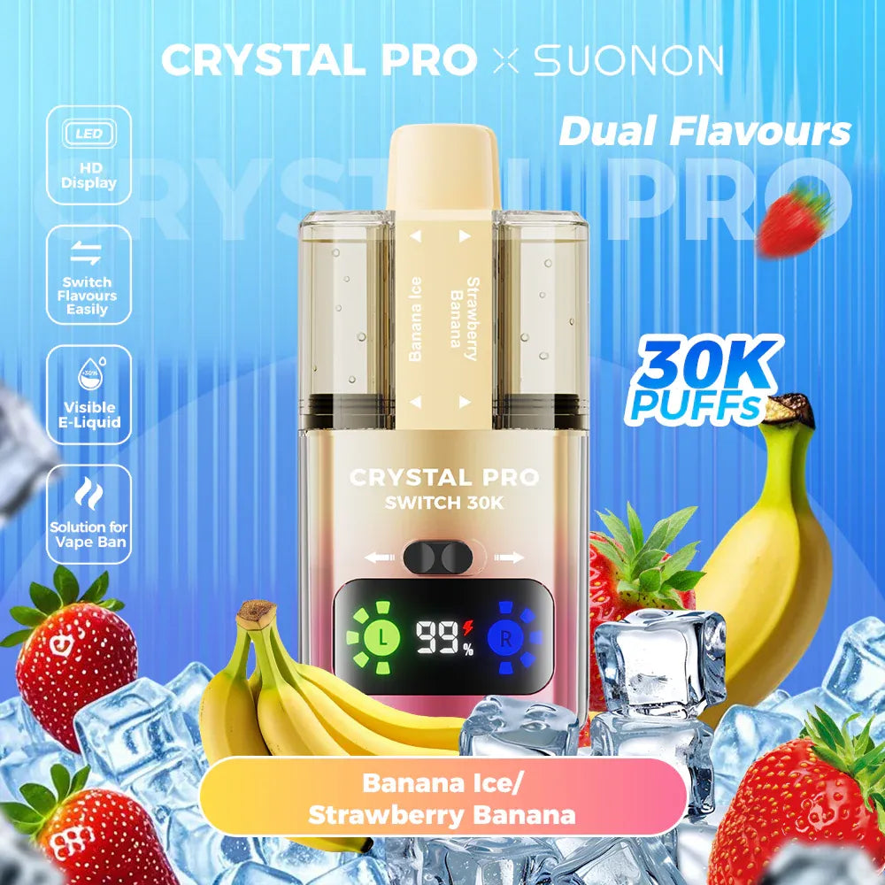 Crystal Pro Switch 30k Banana Ice/ Strawberry Banana