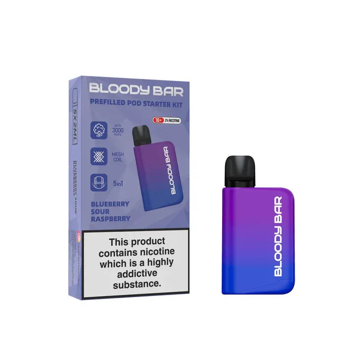 5 in 1 Bloody Bar 3000 Puffs Prefilled Pod (Pack of 5)