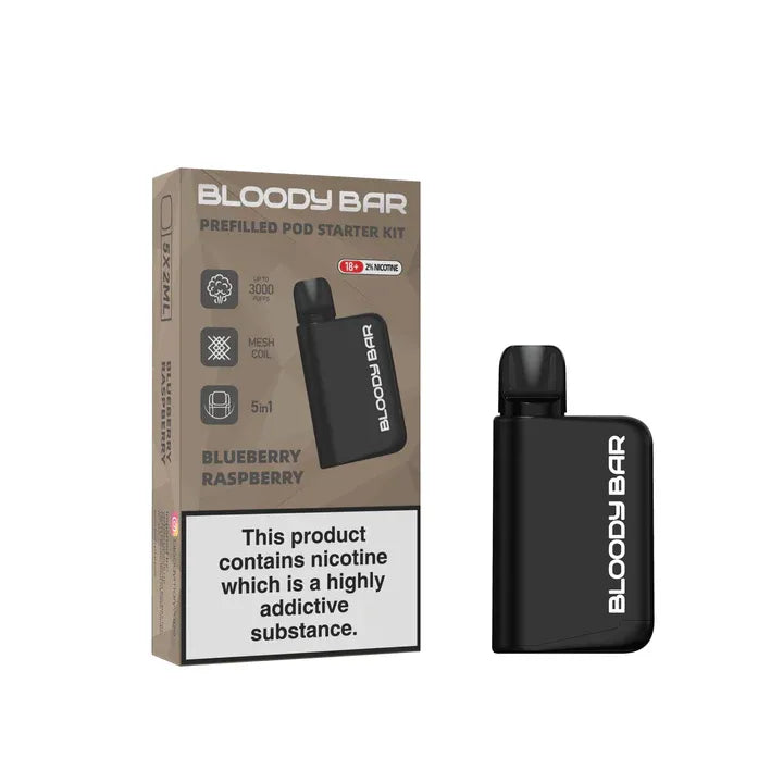 5 in 1 Bloody Bar 3000 Puffs Prefilled Pod (Pack of 5)