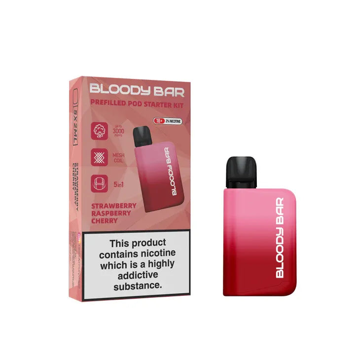 5 in 1 Bloody Bar 3000 Puffs Prefilled Pod (Pack of 5)