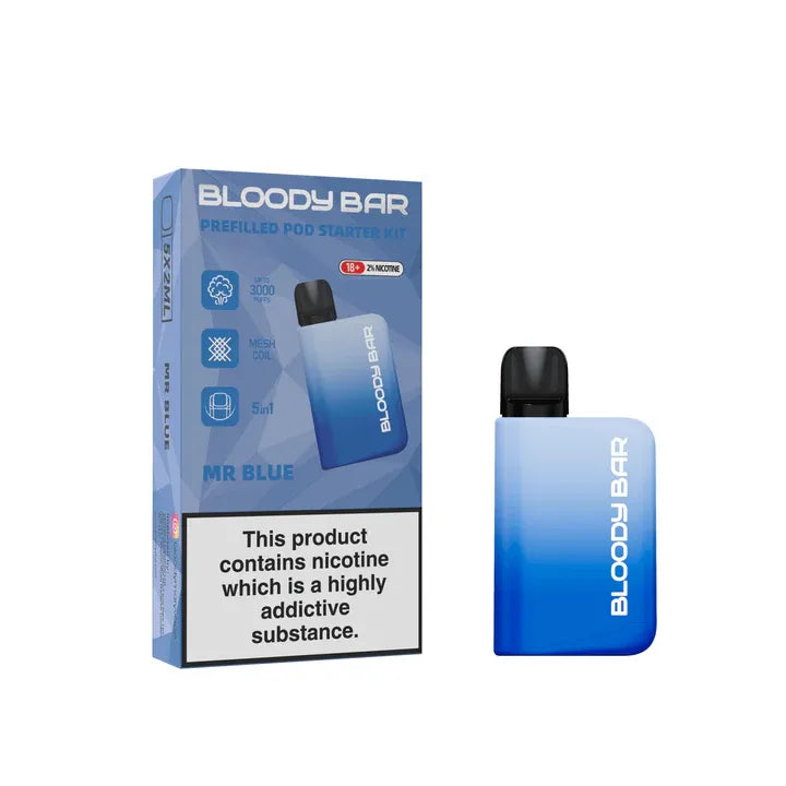 5 in 1 Bloody Bar 3000 Puffs Prefilled Pod (Pack of 5)