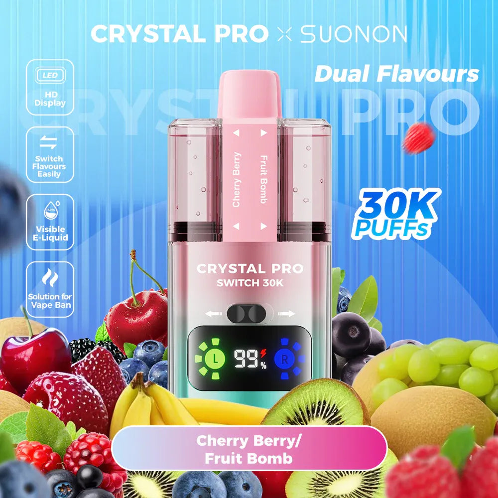 Crystal Pro Switch 30k Cherry Berry/ Fruit Bomb