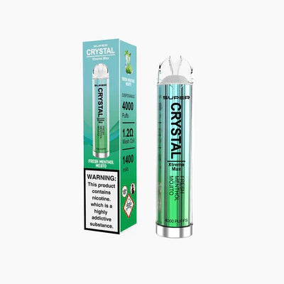 Super Crystal Xtreme Max 4000 Disposable Vape Pod Pack of 10