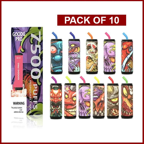 GOODG Pro 7500 Puffs (Pack Of 10)
