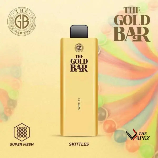 Gold Bar 4500 Puffs Disposable Vape Bar (Pack Of 10) Skittles