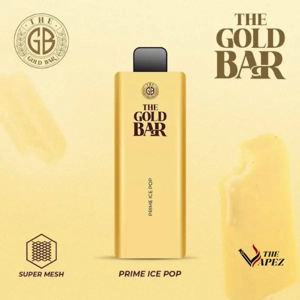 Gold Bar 4500 Puffs Disposable Vape Bar (Pack Of 10) Prime Ice Pop