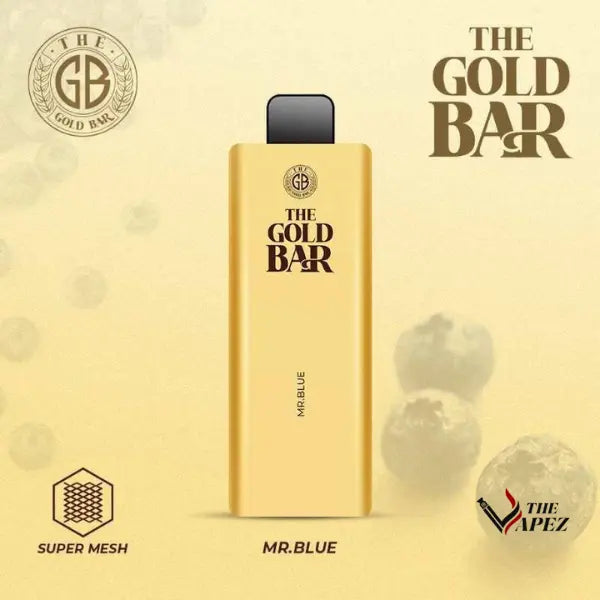 Gold Bar 4500 Puffs Disposable Vape Bar (Pack Of 10) Mr.  Blue