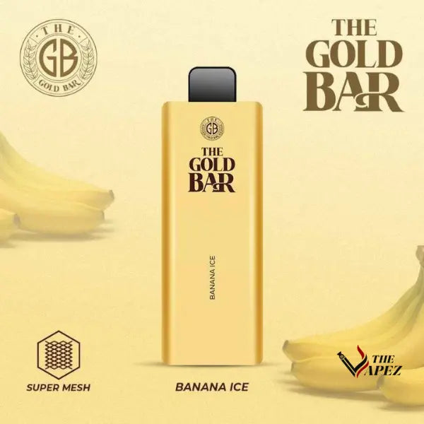 Gold Bar 4500 Puffs Disposable Vape Bar (Pack Of 10) Banana Ice