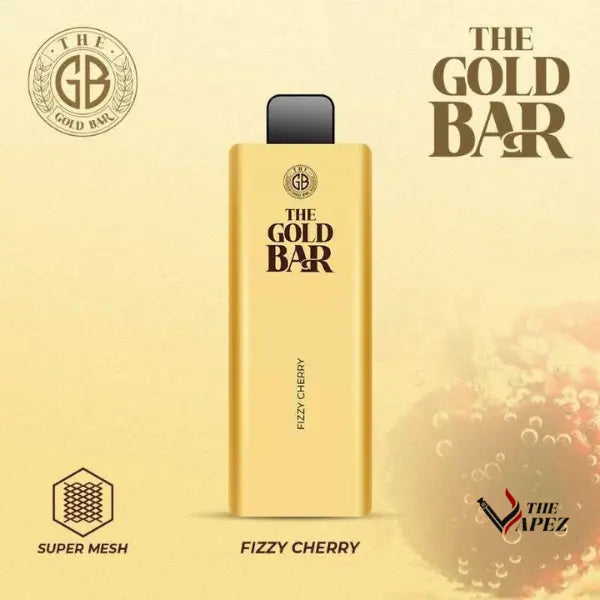 Gold Bar 4500 Puffs Disposable Vape  Bar (Pack Of 10) Fizzy Cherry