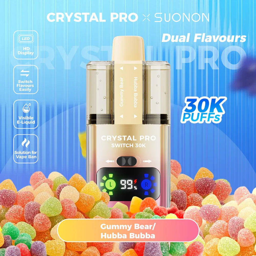 Crystal Pro Switch 30k Gummy Bear/ Hubba Bubba