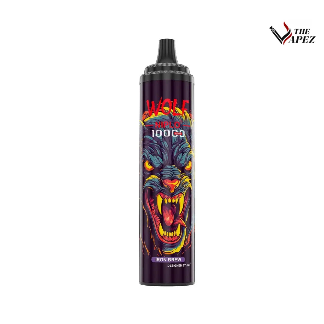 Jnr Wolf Niplo 10000 Puffs Disposable Vape Iron Brew