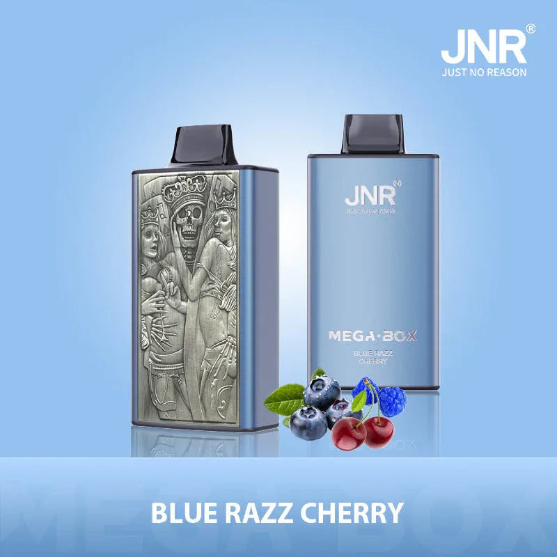 JNR Mega Box 25000 Puffs Disposable Vape Blue Razz Cherry