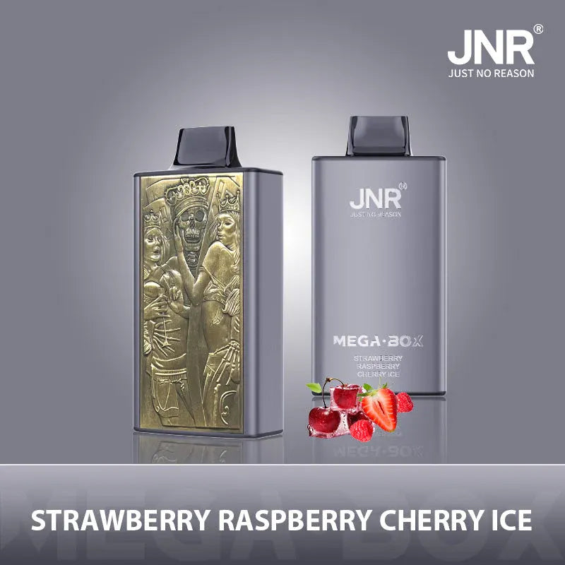 JNR Mega Box 25000 Puffs Disposable Vape Strawberry Raspberry Cherry ice