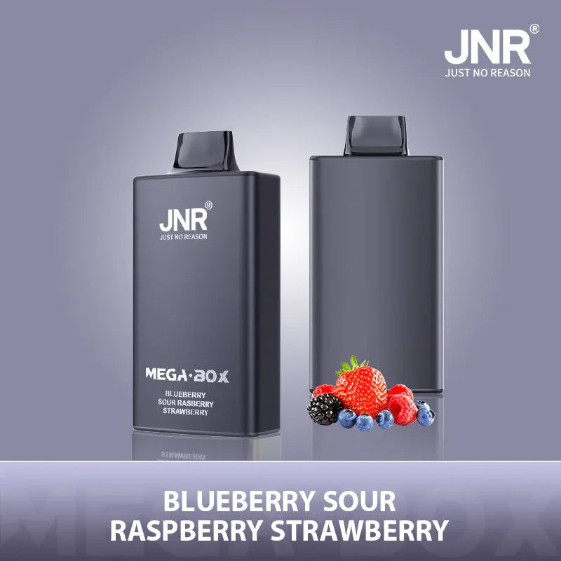 JNR Mega Box 25000 Puffs Disposable Vape Blueberry Sour Raspberry Strawberry