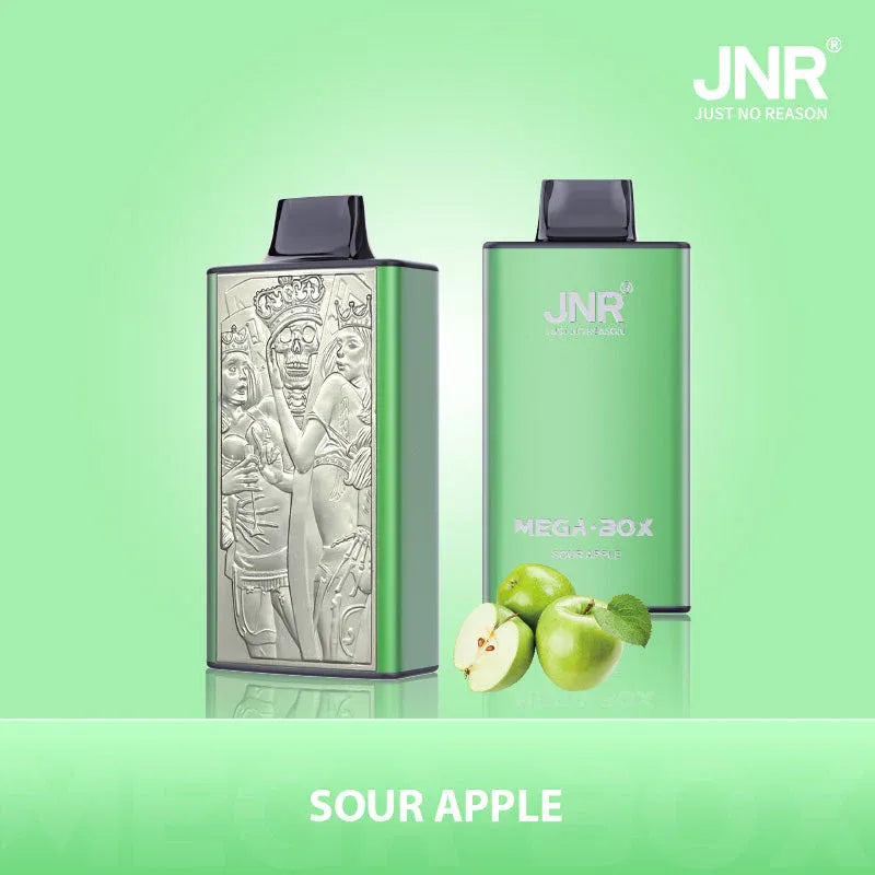 JNR Mega Box 25000 Puffs Disposable Vape Sour Apple