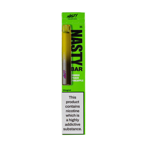 Nasty Juice Nasty Bar Disposable Vape in Mango Peach Pineapple flavour