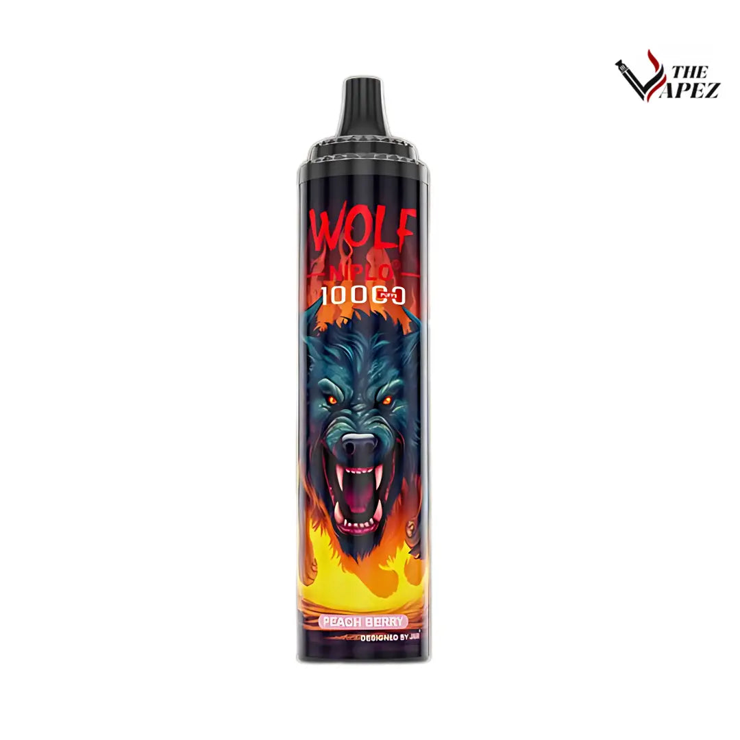 Jnr Wolf Niplo 10000 Puffs Disposable Vape Peach Berry