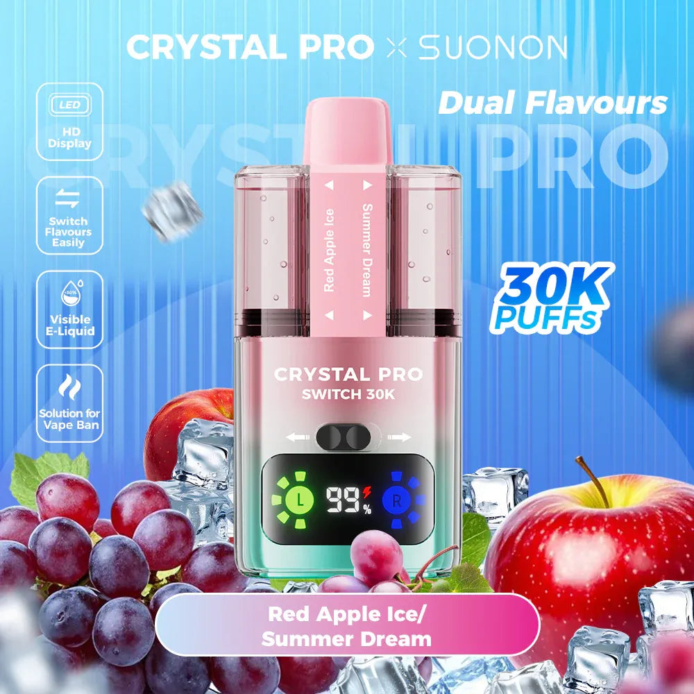 Crystal Pro Switch 30k Red Apple Ice/ Summer Dream