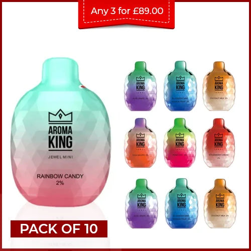 Aroma King jewel mini 600 puffs pack of 10