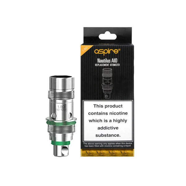 Aspire Nautilus AIO Nic Salt 1.8 Ohm Coils (Pack Of 5)