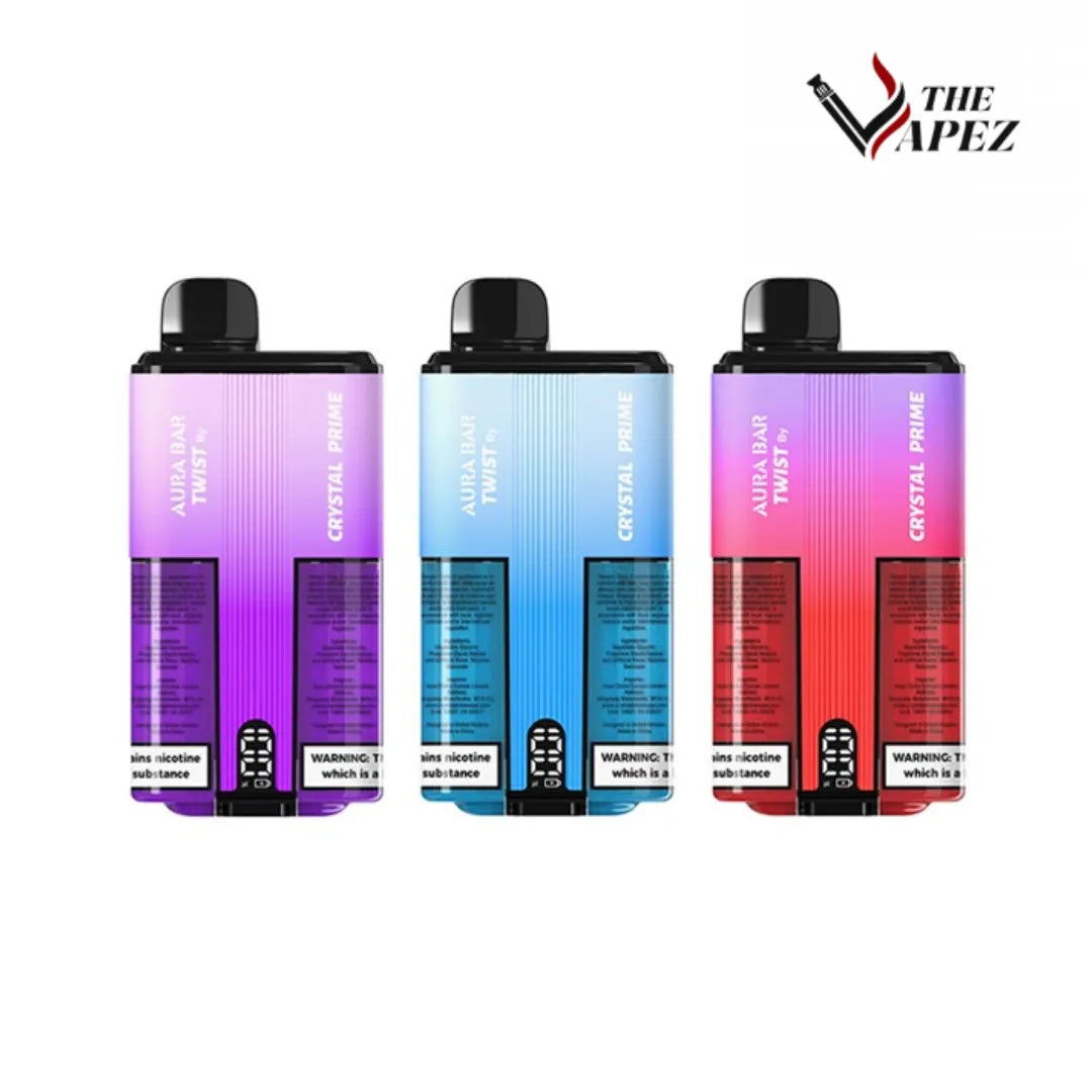 Crystal Prime Aura Bar Twist 25k Disposable Vape - TheVapez