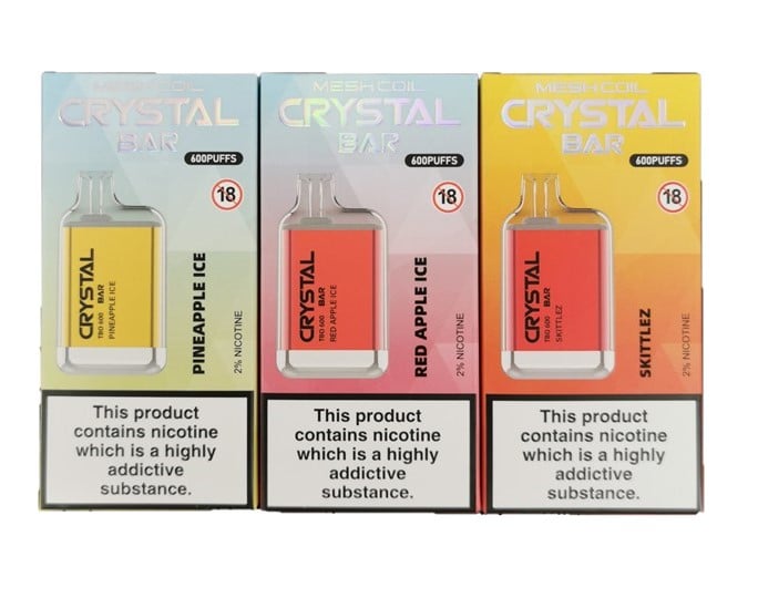 Bloody Mary TBO Crystal Bar 600 Disposable Vape Pack of 10