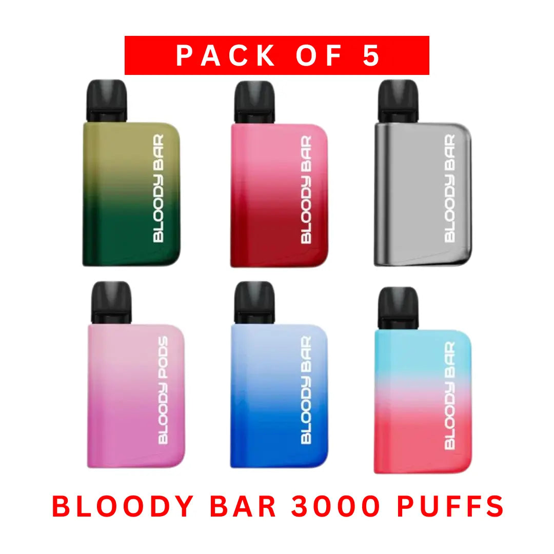 5 in 1 Bloody Bar 3000 Puffs Prefilled Pod (Pack of 5)