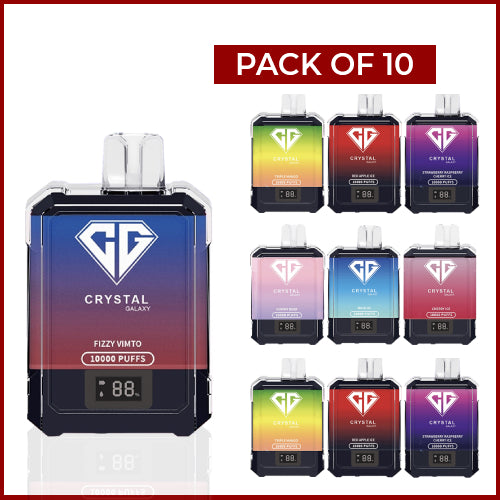 Crystal Galaxy 10000 Puffs (Pack of 10)