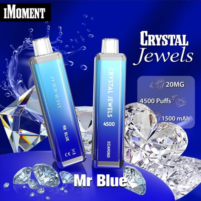 Crystal Jewels 4500 Disposable Vape Pod Puff Bar Device vapeclubuk.co.uk