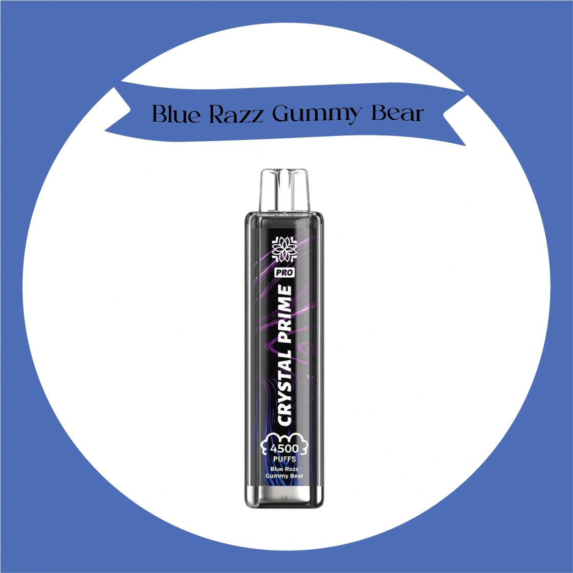 Crystal Prime Pro 4500 Puffs-Blue Razz Gummy Bear