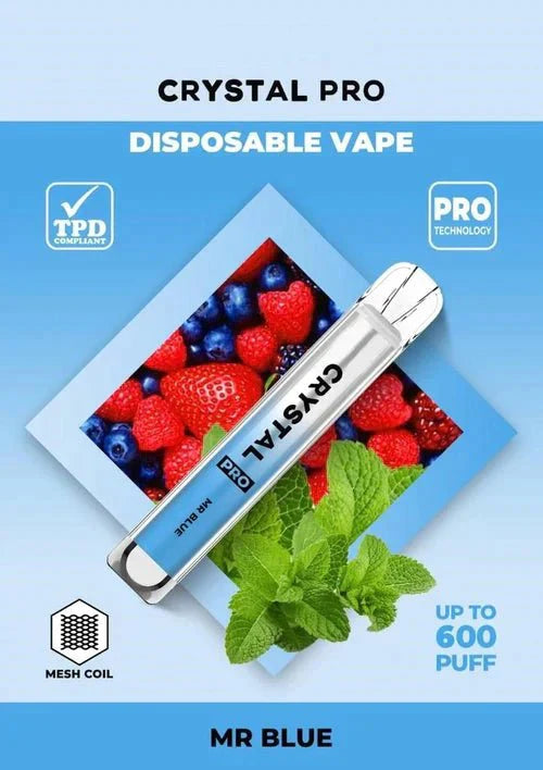 Crystal Pro Bar 600 Puffs Disposable Vape- pack of 10 