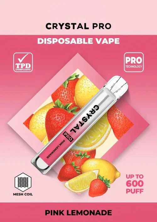 Crystal Pro Bar 600 Puffs Disposable Vape- pack of 10 