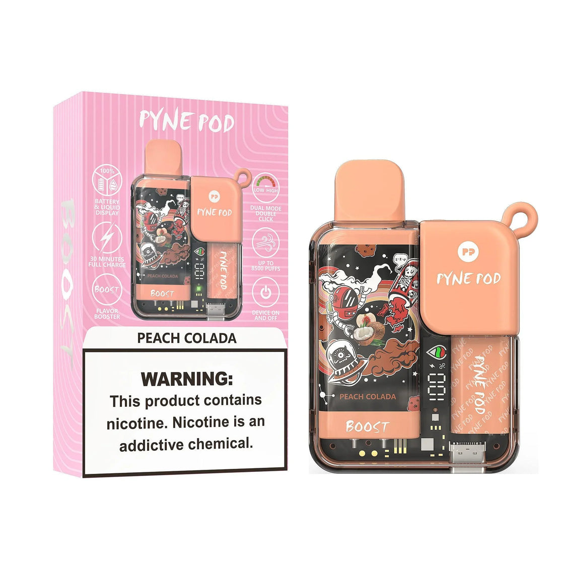 Pyne Pod Boost 8500 Puffs Disposable Vape (Box of 10)