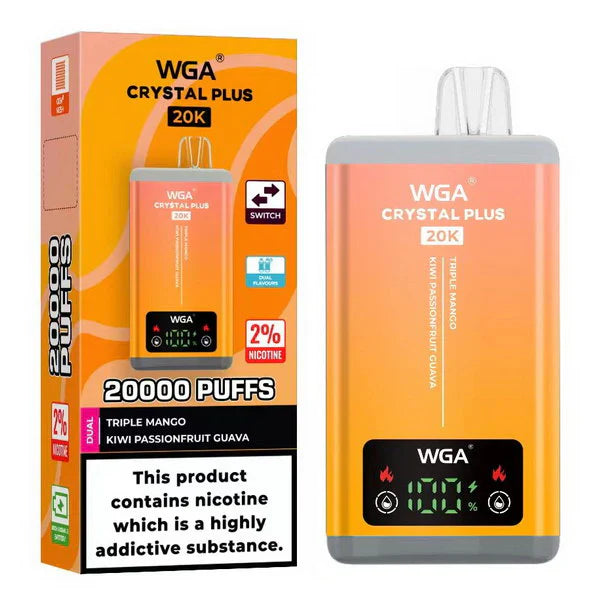 WGA Crystal Plus 20000 Puffs Disposable Vape Dual Flavours