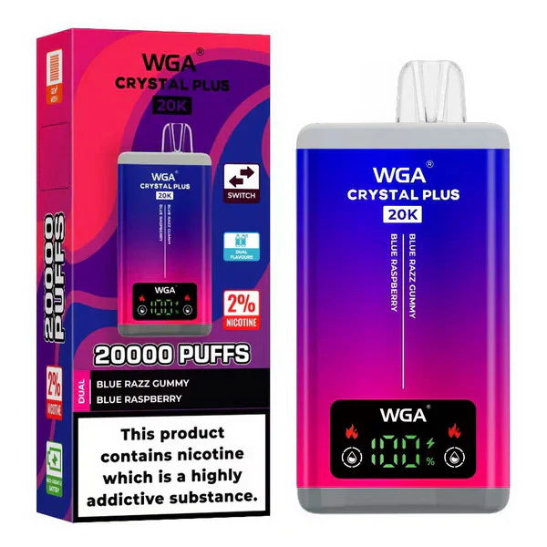 WGA Crystal Plus 20000 Puffs Disposable Vape Dual Flavours