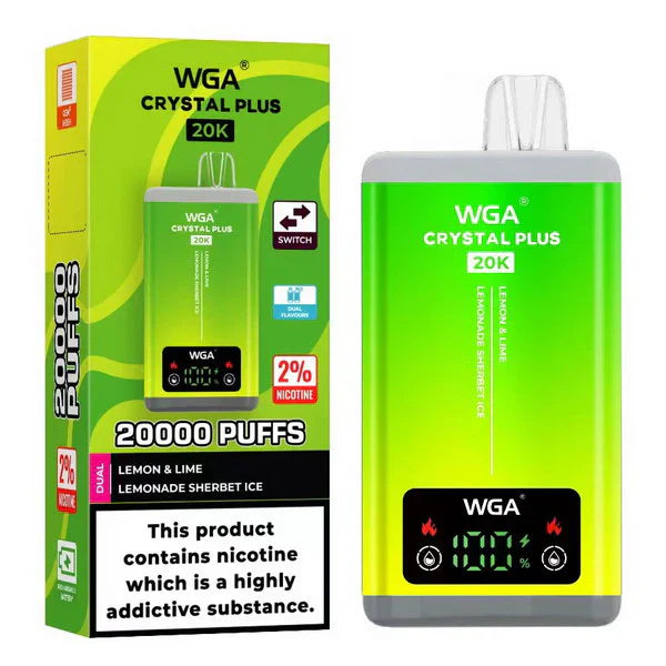 WGA Crystal Plus 20000 Puffs Disposable Vape Dual Flavours