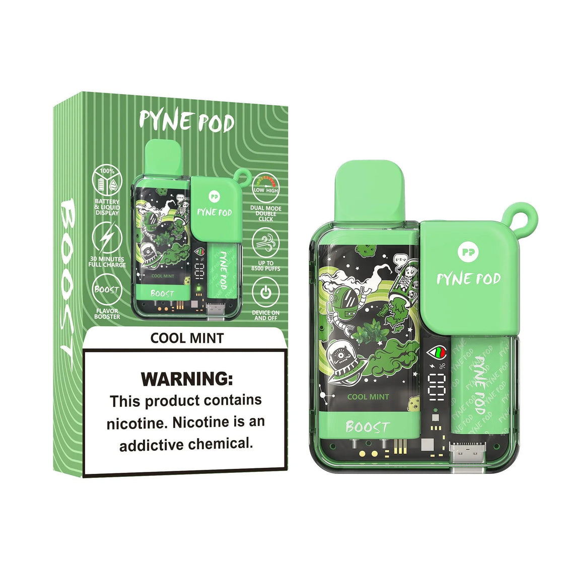 Pyne Pod Boost 8500 Puffs Disposable Vape (Box of 10)