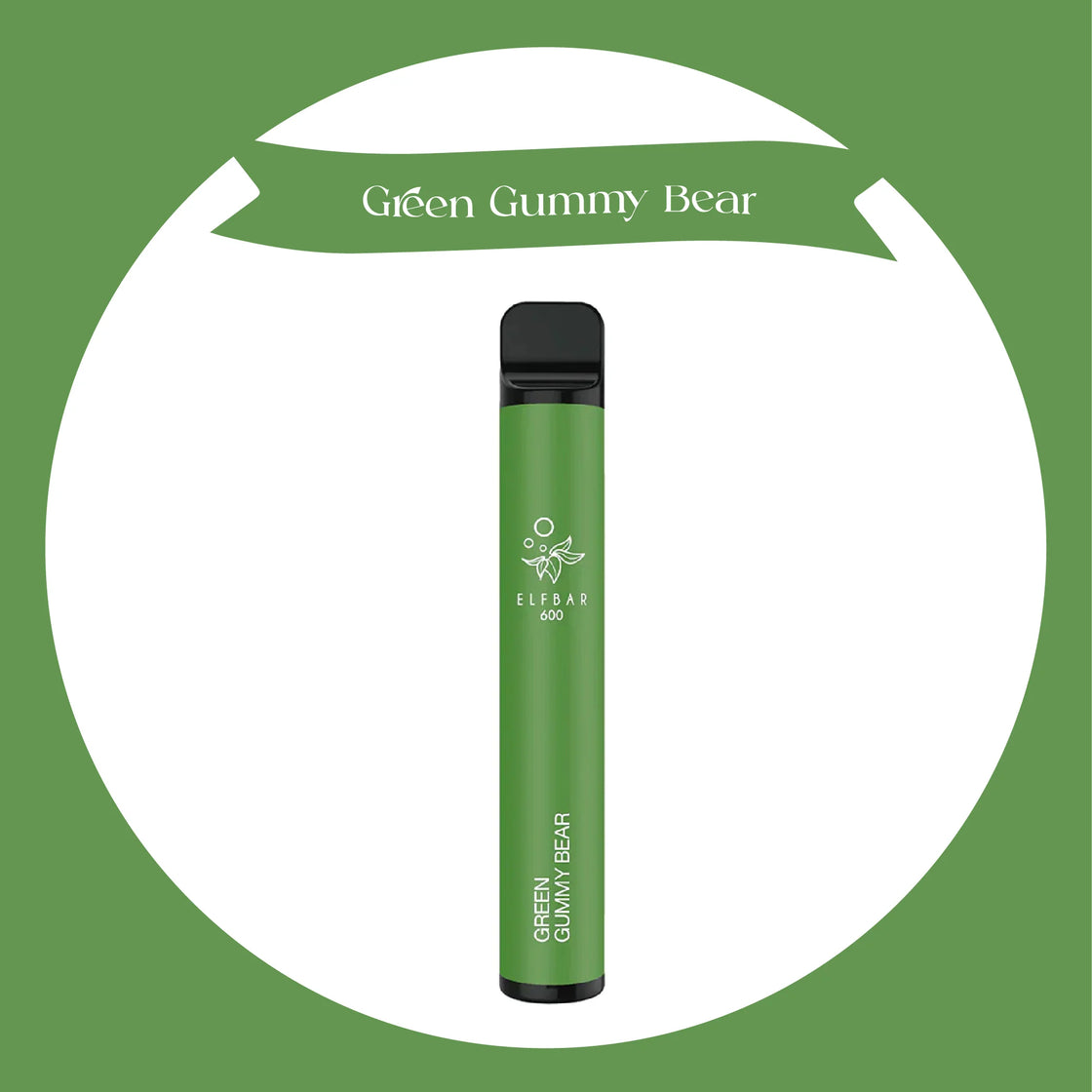 Elf Bar 600 Puffs-Green Gummy Bear