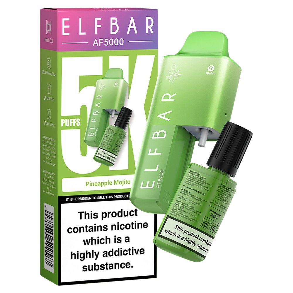 Elfbar AF5000 Puffs Disposable Vape Device - Box of 10 