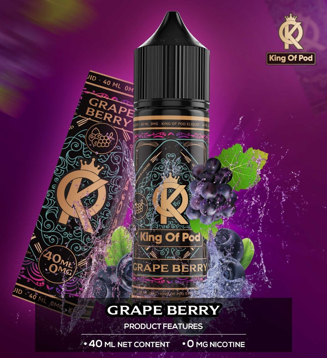 King of Pod 50ml E-liquids - Mcr Vape Distro