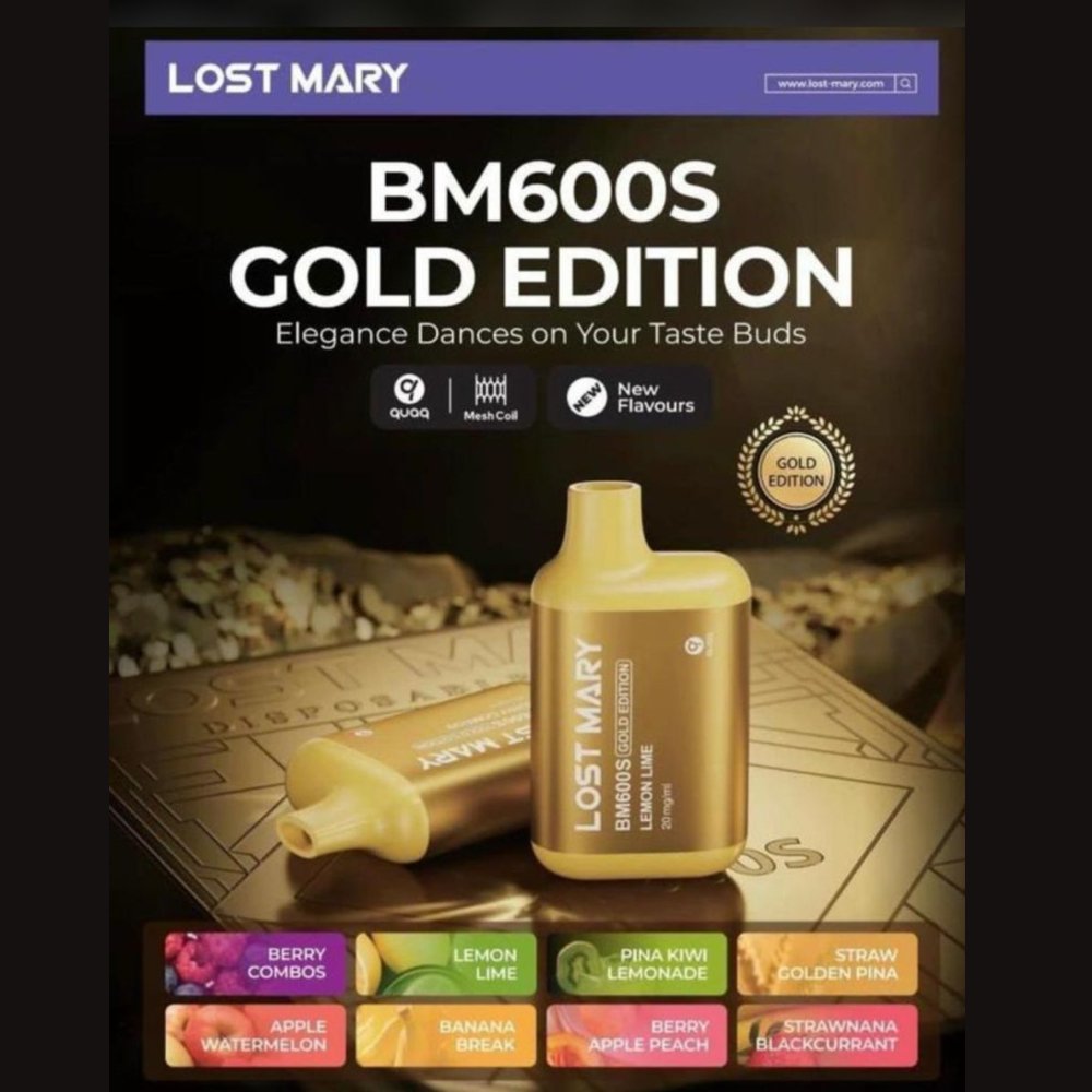 Lost Mary BM600S Gold Edition Disposable Vape