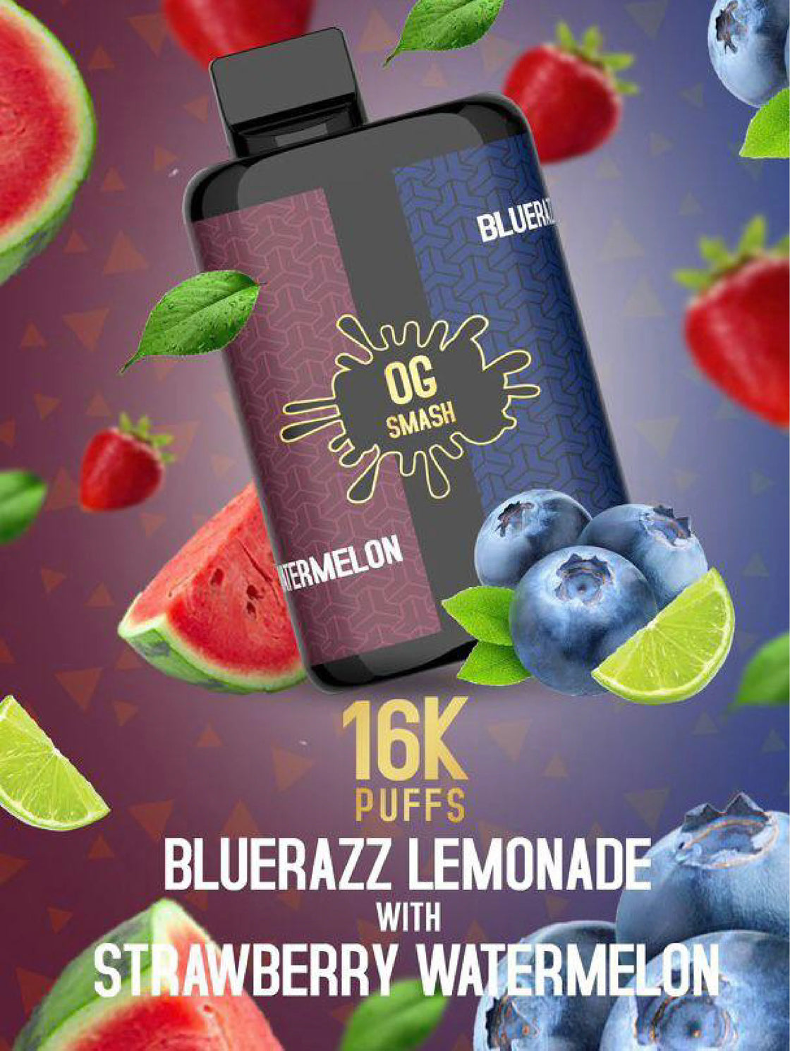 OG Smash Duo 16000 Puffs-Bluerazz Lemonade / Strawberry Watermelon